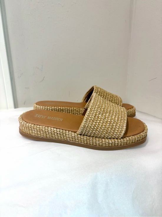 Steve Madden Shoes - Steve Madden Boardwalk Raffia Platform Sandal
